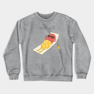 chill pill Crewneck Sweatshirt